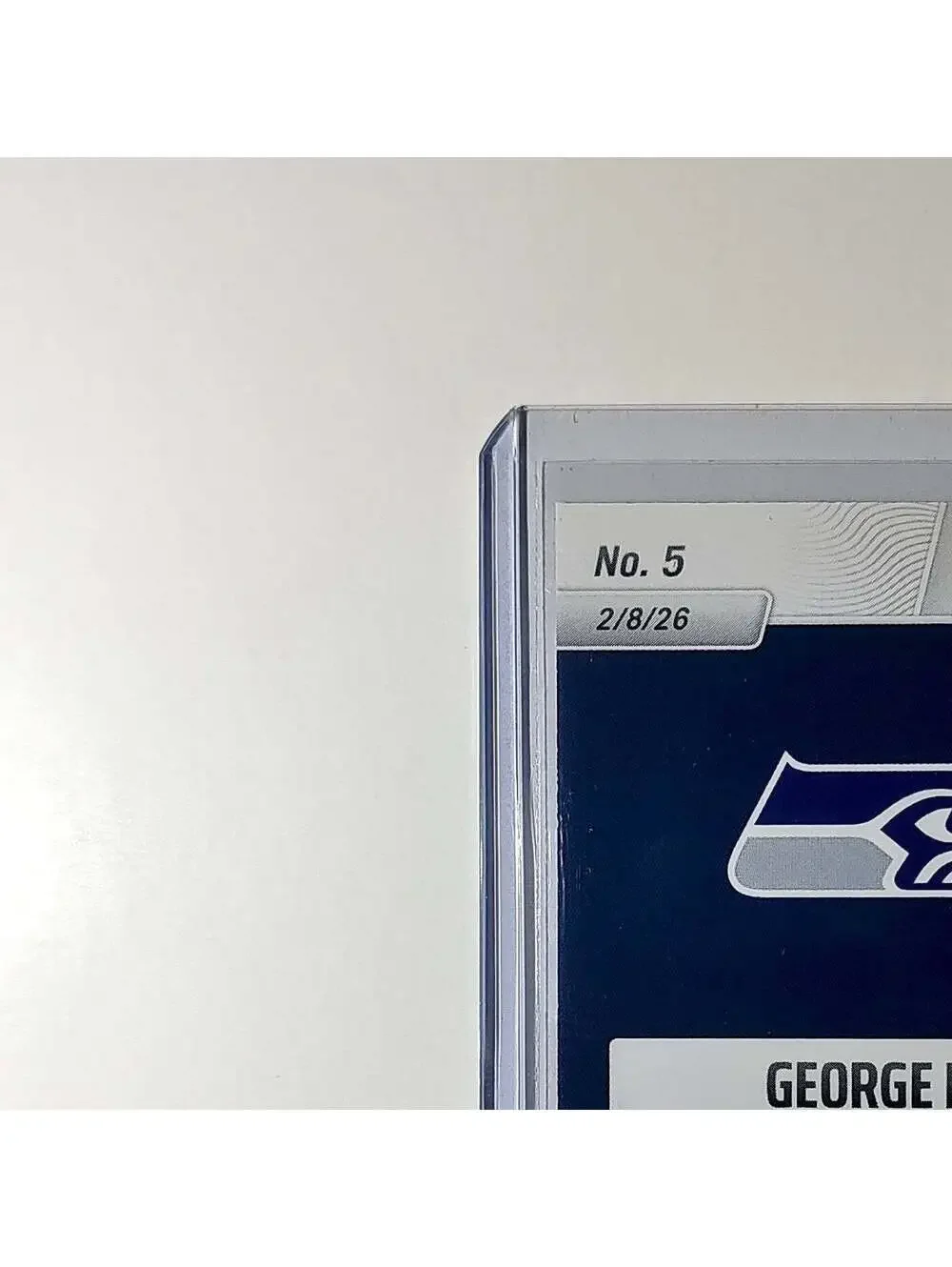George Holani 2026 Panini NFL Super Bowl LIX Champions #5 Card Seattle Seahawks